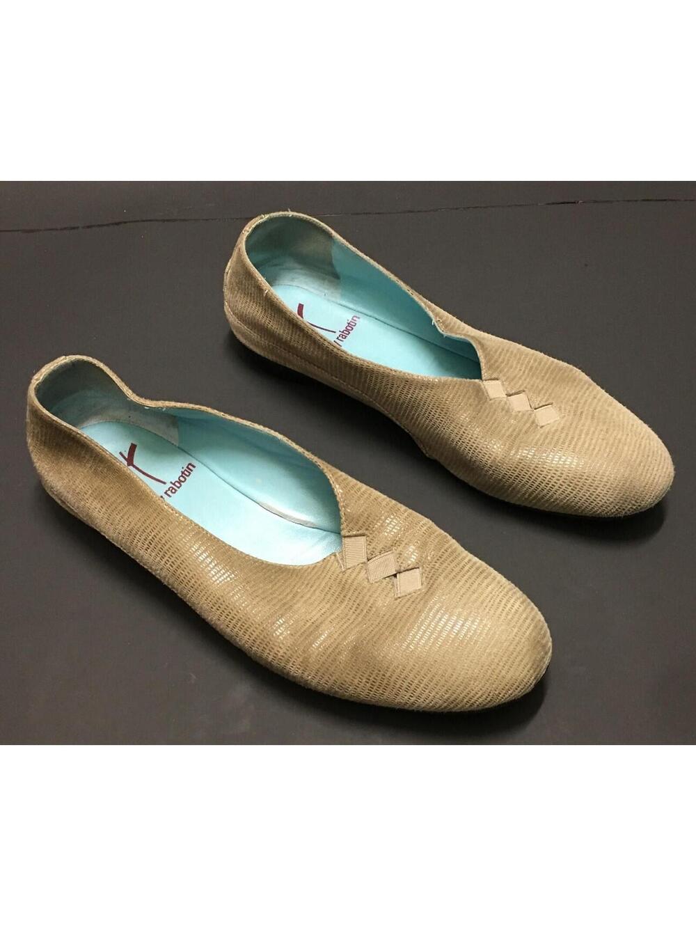 Thierry Rabotin Women’s Beige Suede Shoes Loafers Italy sz 7.5 / 8